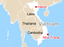 Our NIHE Vietnamese research station is located in Hanoi, and our Nha Trang annex is in Nha Trang.