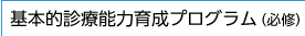 基本的診療能力育成プログラム（必修）